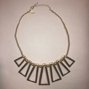 NY&C Gold Triangle Necklace